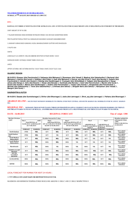 16-08-2015 REGIONAL FORECAST Tine of Origin 1300