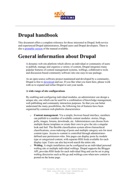 Drupal Handbook