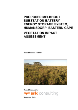 Vegetation Impact Assessment