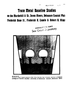 Trace Metal Baseline Stlliies