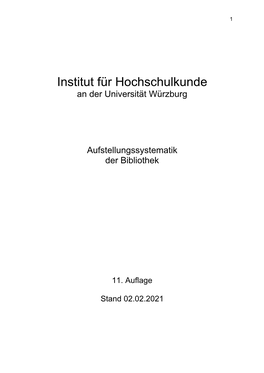 Systematik Ifh / 2. Aufl