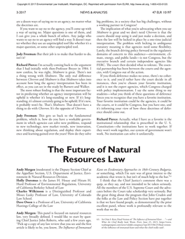 The Future of Natural Resources Law