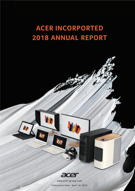 Acer Incorported 2018 Annual Report
