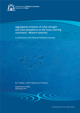 Aggregated Emissions of Total Nitrogen and Total Phosphorus to the Swan-Canning Catchment, Western Australia