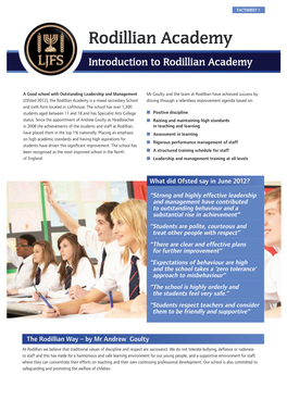 Rodillian Academy Factsheet 1.Indd