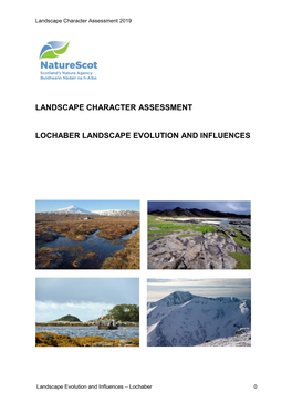Landscape Character Assessment Lochaber Landscape Evolution And