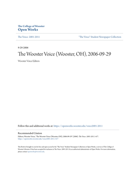The Wooster Voice a Condensed Spaced System