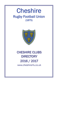 Cheshire Rugby Football Union (1875)