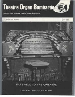 THEATRE ORGAN BOMBARDE, the Official Pub ­ an Acre of Seats