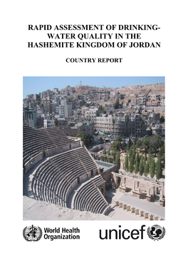 Rapid Assessment of Drinking- Water Quality in the Hashemite Kingdom of Jordan