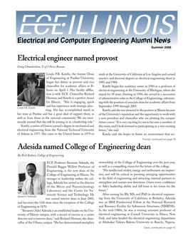 Adesida Named College of Engineering Dean Electrical Engineer Named Provost
