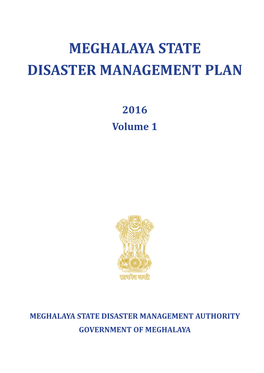 Meghalaya State Disaster Management Plan