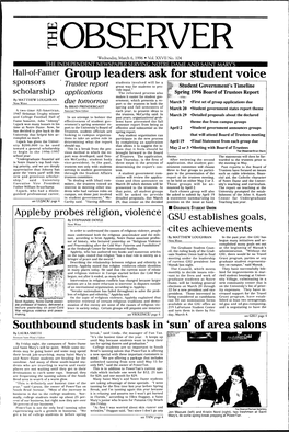 Hall-Of-Farner Group Leaders Ask for Student Voice