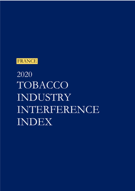 France 2020 Tobacco Industry Interference Index