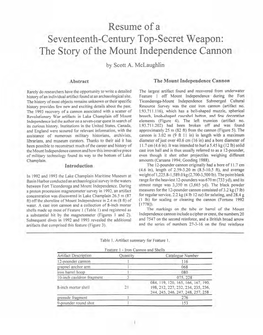 The Story of the Mount Independence Cannon