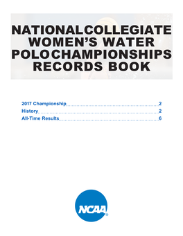 National Collegiate Women's Water Polo Championships