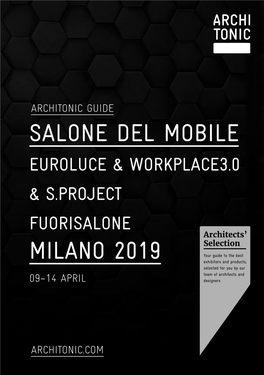 Salone Del Mobile Milano 2019