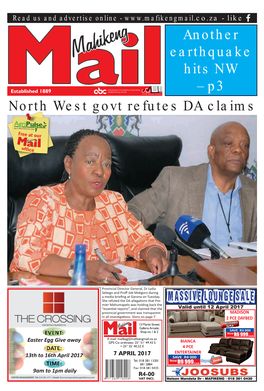 North West Govt Refutes DA Claims Another