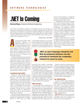 NET Is Coming Programming the .NET Runtime