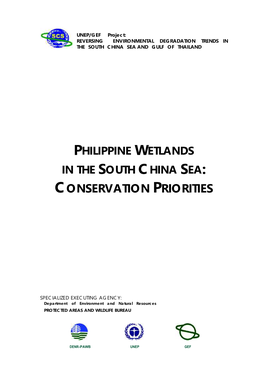 SCSP Wetlands Conservation Priorities