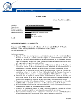 1 De 12 Delfino Chamorro Macías CURRICULUM Apizaco Tlax