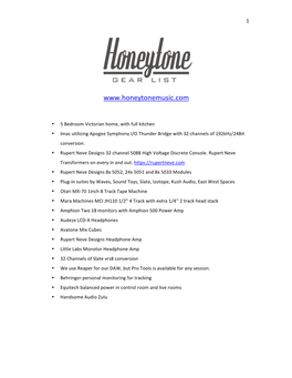 Honeytone-Gear-List-12012019.Pdf