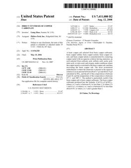 United States Patent (10) Patent No.: US 7.411,080 B2 Zhao (45) Date of Patent: Aug