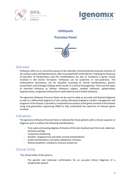 Ichthyosis Precision Panel Overview Indications Clinical Utility