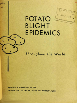 Potato Blight Epidemics