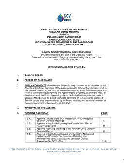 SCV Water Board Packet