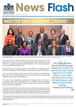 Meet the New Gauteng Cabinet