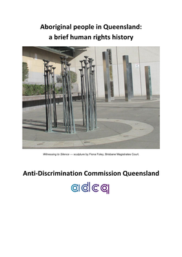 Aboriginal People in Queensland: a Brief Human Rights History