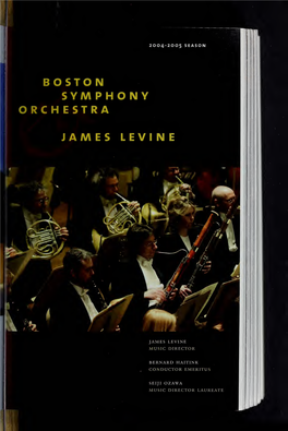 Boston Symphony Orchestra Concert Programs, Season 124, 2004-2005