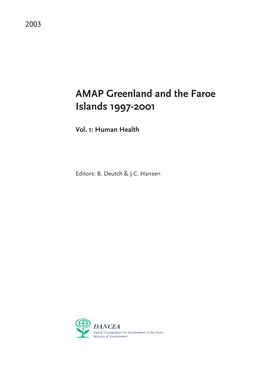 AMAP Greenland and the Faroe Islands 1997-2001