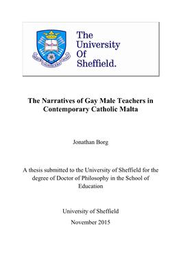 The Narratives of Gay Male Teachers in Contemporary Catholic Malta