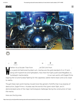 The Towering Real-World Science Behind Sci-Fi and Anime's Mecha Robots | SYFY WIRE