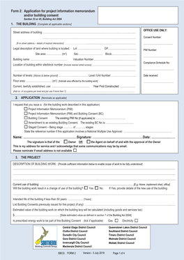 Building Consent Application