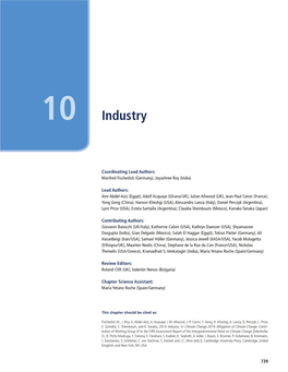 Chapter 10 Industry