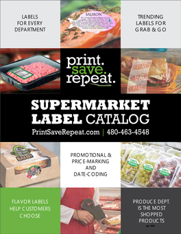 Print.Save.Repeat. Supermarket Label Catalog