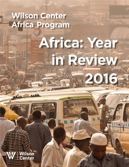 Africa Program Africa: Year in Review 2016 Table of Contents