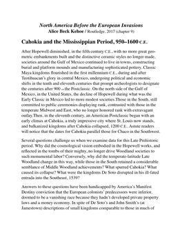 Cahokia and the Mississippian Period, 950–1600 C.E