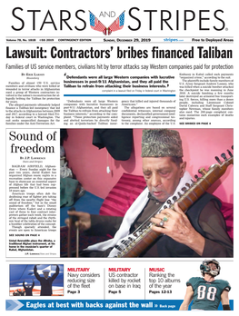 Lawsuit: Contractors' Bribes Financed Taliban