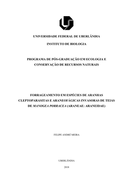 Universidade Federal De Uberlândia Instituto De