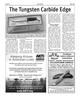 The Tungsten Carbide Edge