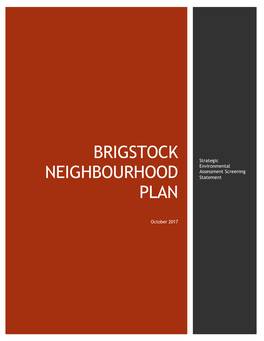 Brigstock Neighbourhood Plan Contact Point: