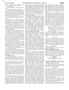 Congressional Record—Senate S2865