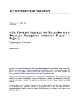 43253-026: Karnataka Integrated and Sustainable Water Resources