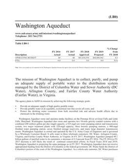 Washington Aqueduct Telephone: 202-764-2753