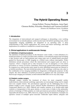 The Hybrid Operating Room