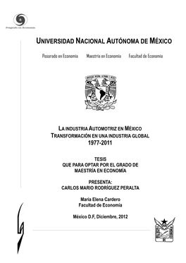 Universidad Nacional Autónoma De México
